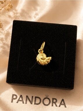 Authentic Pandora x Disney 14k Gold Plated Little Mermaid Charm